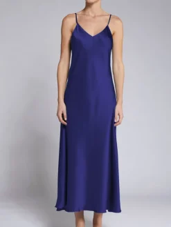 Lange Unterkleider|Seiden Basics^Vivis 100% Seide Nachtkleid lang DORINE von