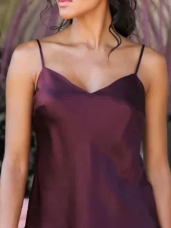 Lange Unterkleider|Seiden Basics^Marjolaine 100% Seide Nachtkleid lang SOIE ODANA uni von