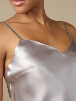 Lange Unterkleider|Seiden Basics^Marjolaine 100% Seide Nachtkleid lang SOIE ODANA uni von