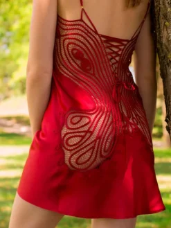 Alle Negligés|Seidenneglige^Marjolaine 100% Seide Neglige SOIE FANTAISIE uni