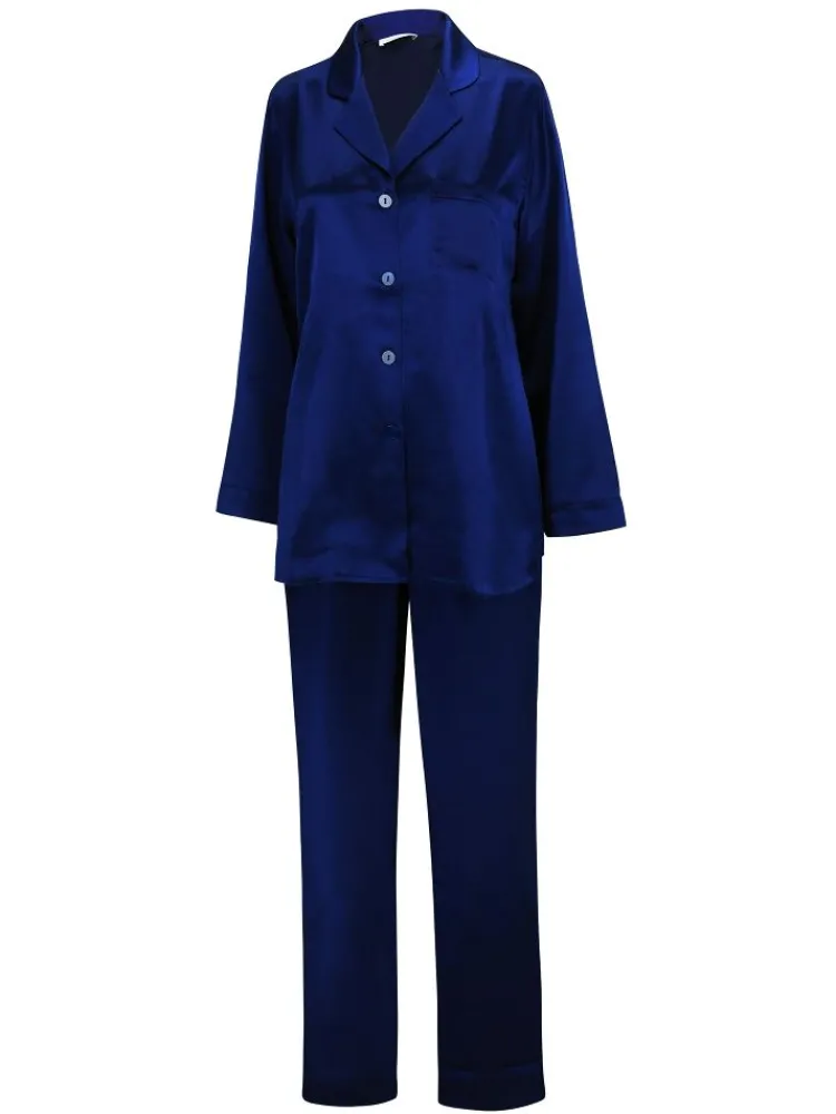 Seiden Basics|Seidenpyjama^Eva B. Bitzer 100% Seide Pyjama KLASSIK SATIN von