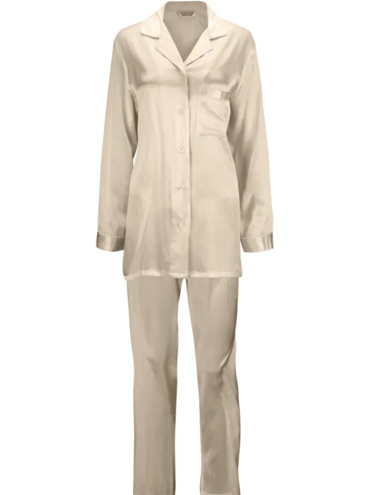 Seiden Basics|Seidenpyjama^Eva B. Bitzer 100% Seide Pyjama KLASSIK SATIN von