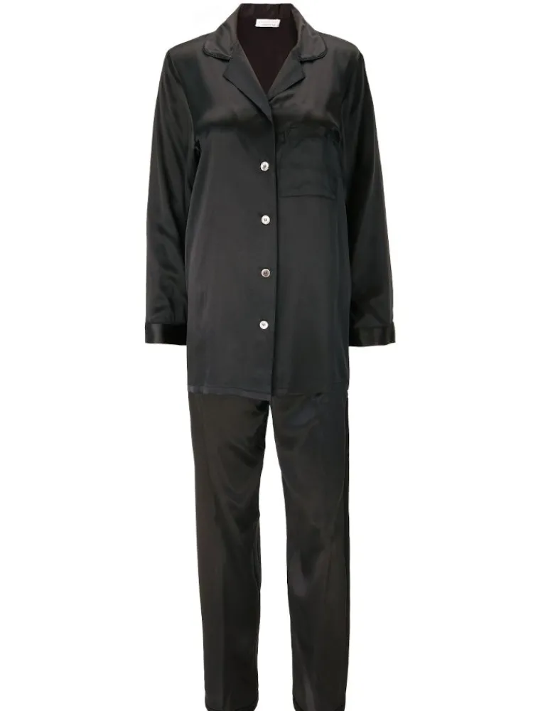 Seiden Basics|Seidenpyjama^Eva B. Bitzer 100% Seide Pyjama KLASSIK SATIN von