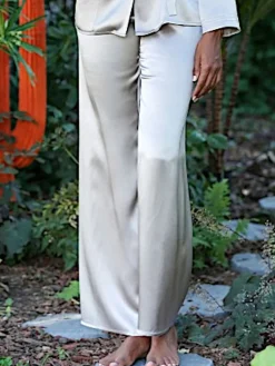 Mit Seidensatin|Alle Unterteile^Marjolaine 100% Seide PYJAMAHOSE Soie Unie