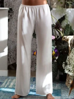 Mit Seidensatin|Alle Unterteile^Marjolaine 100% Seide PYJAMAHOSE Soie Unie von
