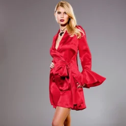 Morgenmantel Kurz|Morgenmantel Aus Satin^Gattina 100% Seide Robe MASPALOMAS von