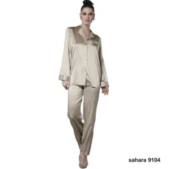 Seiden Basics|Seidenpyjama^Luna di Seta 100% Seide Schlafanzug CLASSICO von