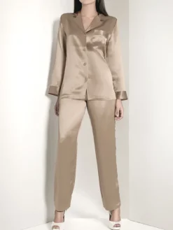 Seiden Basics|Seidenpyjama^Luna di Seta 100% Seide Schlafanzug CLASSICO von