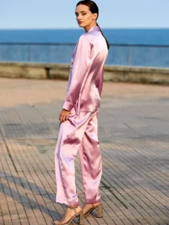 Seiden Basics|Seidenpyjama^Luna di Seta 100% Seide Schlafanzug CLASSICO von