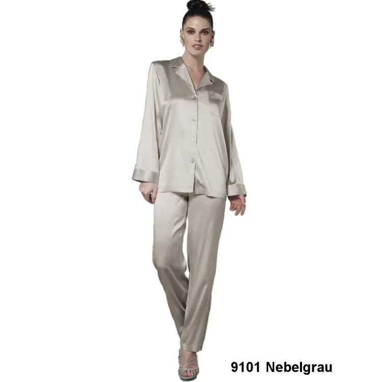 Seiden Basics|Seidenpyjama^Luna di Seta 100% Seide Schlafanzug CLASSICO von