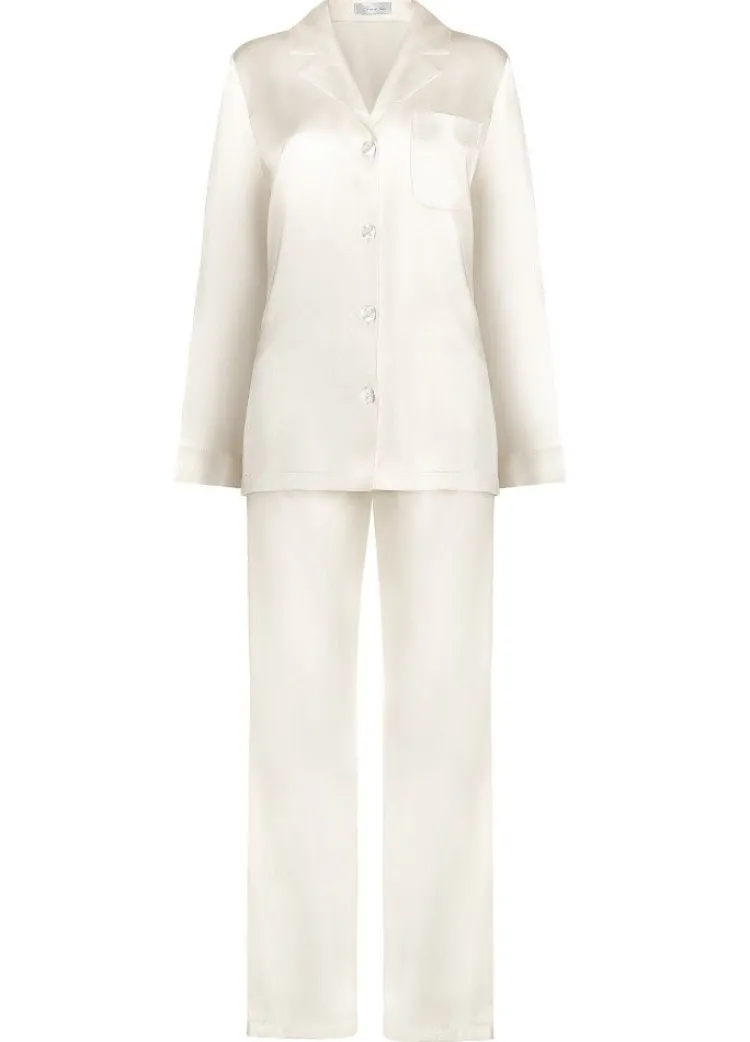 Seiden Basics|Seidenpyjama^Luna di Seta 100% Seide Schlafanzug CLASSICO von