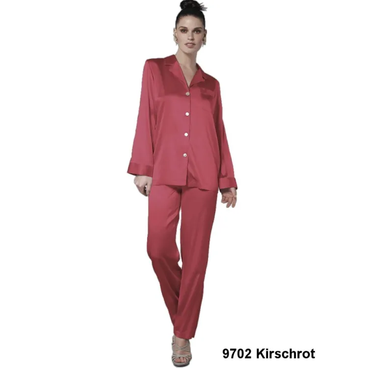 Seiden Basics|Seidenpyjama^Luna di Seta 100% Seide Schlafanzug CLASSICO von