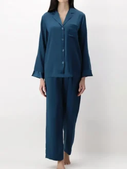Seiden Basics|Seidenpyjama^Luna di Seta 100% Seide Schlafanzug CLASSICO von