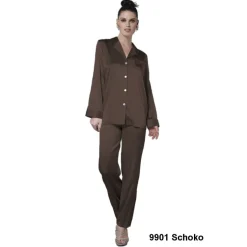 Seiden Basics|Seidenpyjama^Luna di Seta 100% Seide Schlafanzug CLASSICO von