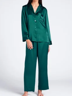 Seiden Basics|Seidenpyjama^Luna di Seta 100% Seide Schlafanzug CLASSICO von