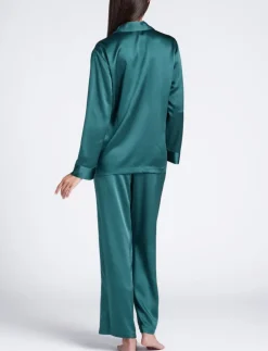 Seiden Basics|Seidenpyjama^Luna di Seta 100% Seide Schlafanzug CLASSICO von