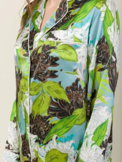 Lounge-Wear|Seidenpyjama^Radice 100% Seide Schlafanzug Elisabetha in VERONA GARDEN von