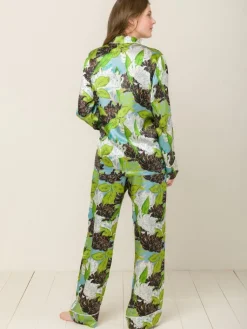 Lounge-Wear|Seidenpyjama^Radice 100% Seide Schlafanzug Elisabetha in VERONA GARDEN von