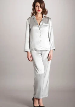 Lounge-Wear|Seiden Basics^Vivis 100% Seide Schlafanzug LAILA von