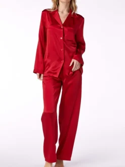 Lounge-Wear|Seiden Basics^Vivis 100% Seide Schlafanzug LAILA von