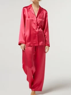 Lounge-Wear|Seiden Basics^Vivis 100% Seide Schlafanzug LAILA von