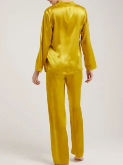 Lounge-Wear|Seiden Basics^Vivis 100% Seide Schlafanzug LAILA von