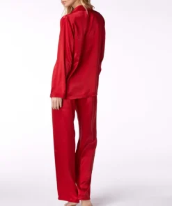 Lounge-Wear|Seiden Basics^Vivis 100% Seide Schlafanzug LAILA klassisch von