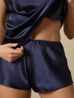 Alle Slips|Mit Seidensatin^Marjolaine 100% Seide SHORTS Soie Unie viele Farben