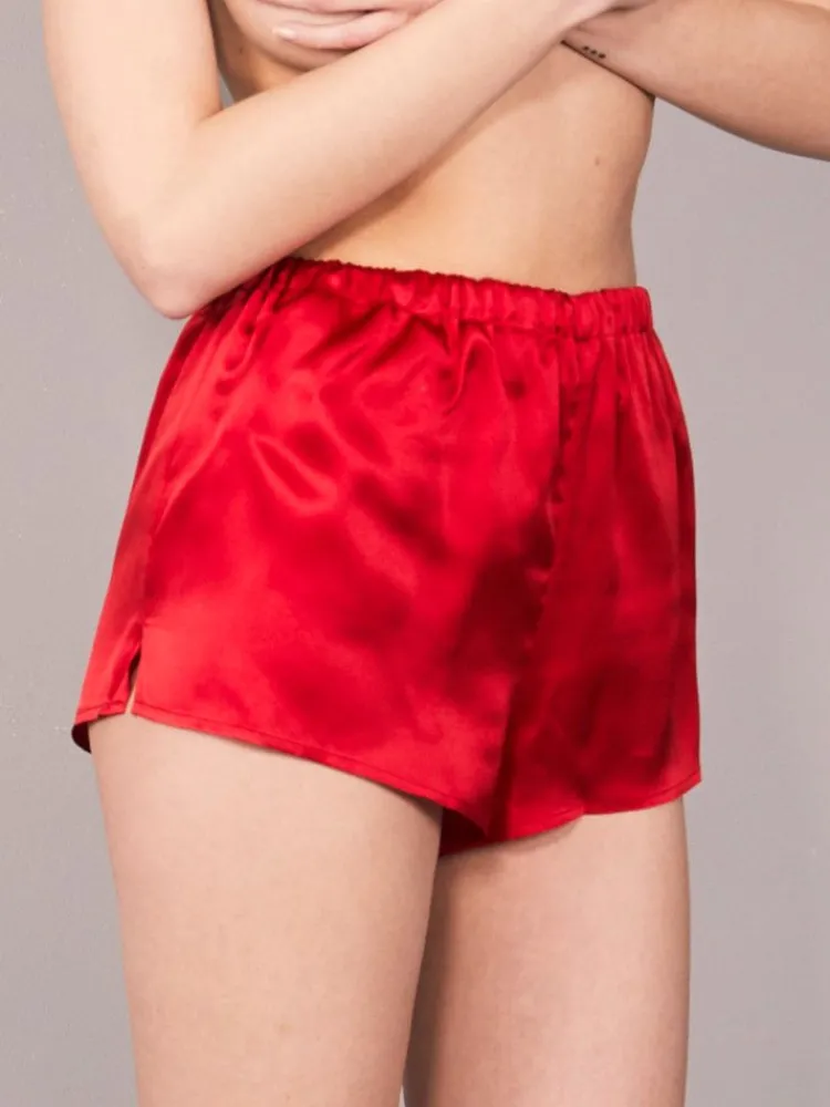 Alle Slips|Mit Seidensatin^Eva B. Bitzer 100% Seide SHORTS von KLASSIK SATIN