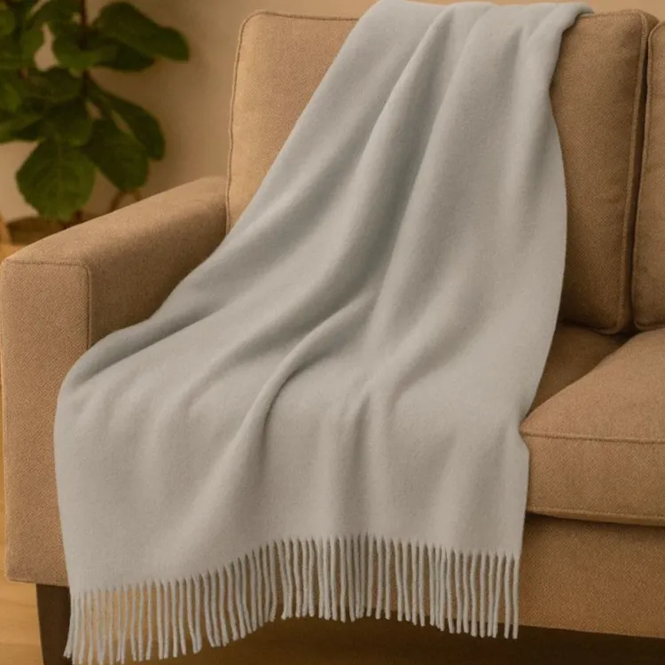 Sofadecken & Plaids^Seidenwolke 100% Seide Sofaplaid EXQUISIT von