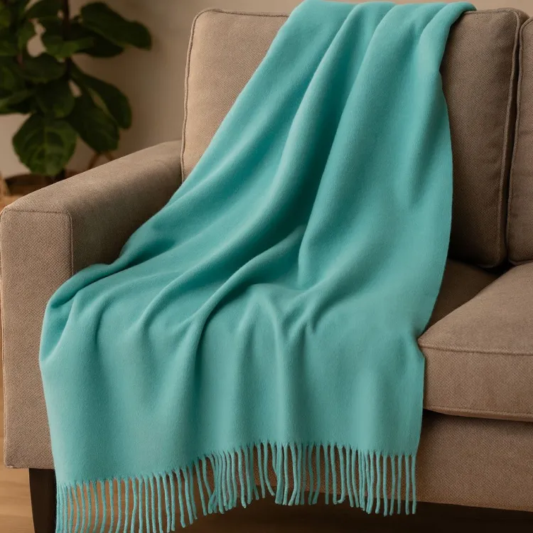 Sofadecken & Plaids^Seidenwolke 100% Seide Sofaplaid EXQUISIT von