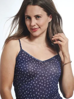 Spaghettiträger Tops|Mit Jersey & Wirkseide^Kokon Zwo 100% Seide SPAGHETTI TOP von