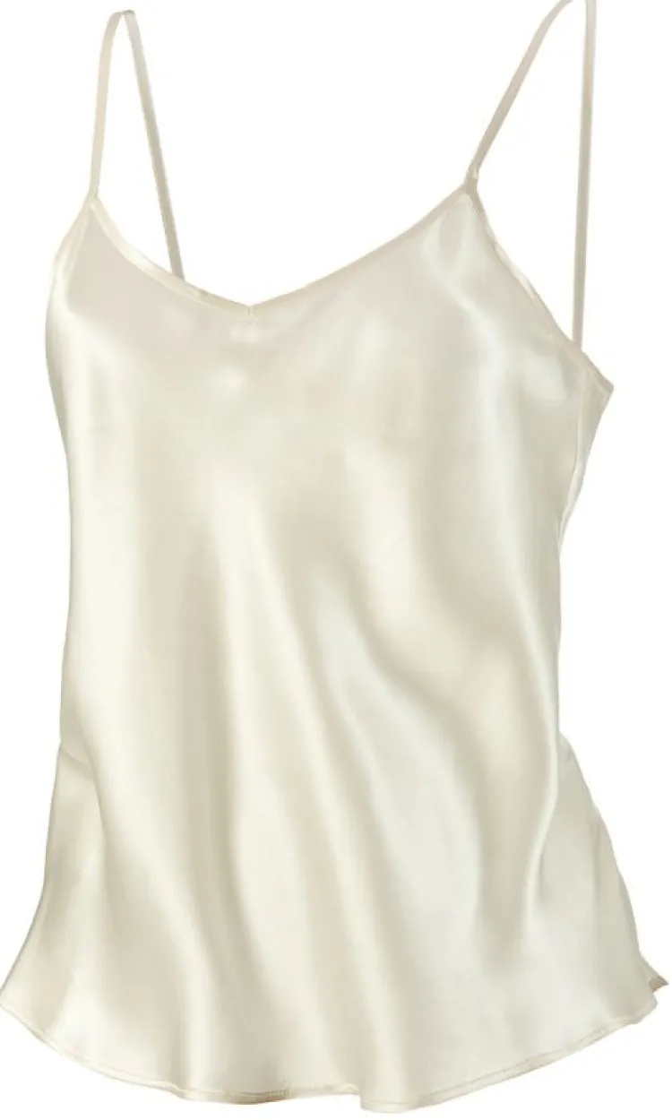 Spaghettiträger Tops|Mit Seidensatin^Nightdreams 100% Seide Spaghetti-Top LONDON von
