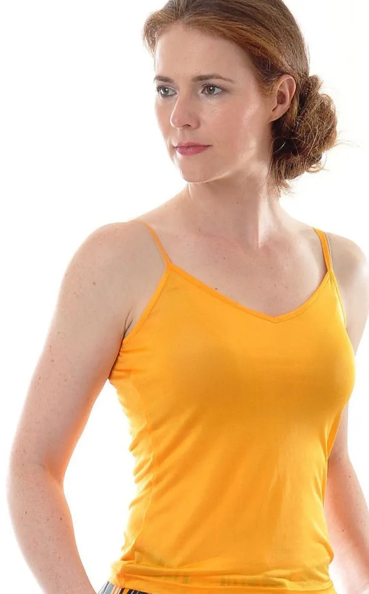 Spaghettiträger Tops|Alle Lingerie Tops^Alkena 100% Seide SPAGHETTI-TOP uni von