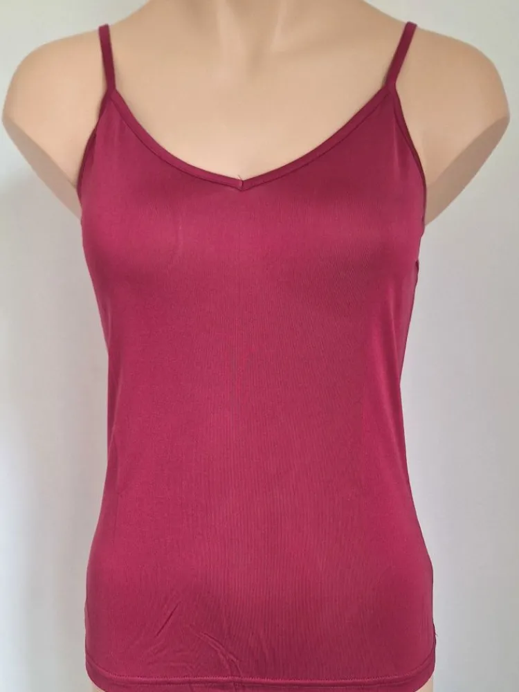 Spaghettiträger Tops|Alle Lingerie Tops^Alkena 100% Seide SPAGHETTI-TOP uni von