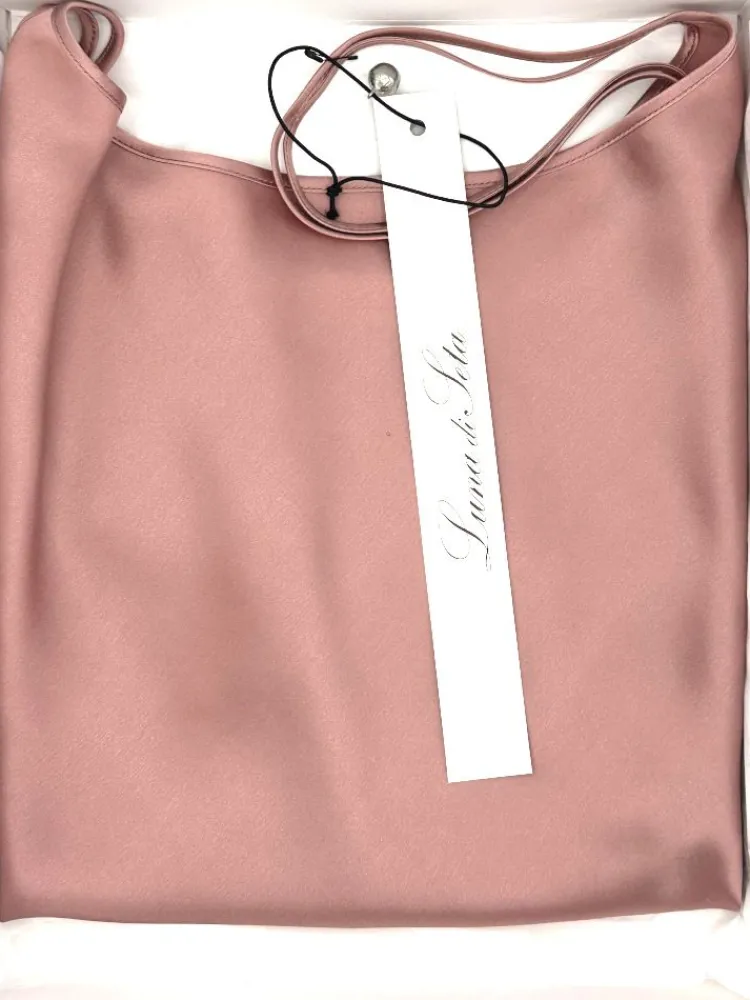 Spaghettiträger Tops|Mit Seidensatin^Luna di Seta 100% Seide Trägertop CLASSICO No. 2 von