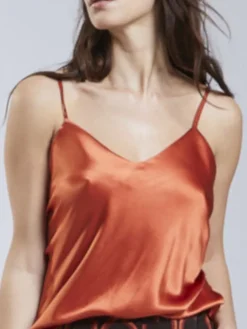 Spaghettiträger Tops|Alle Lingerie Tops^Eva B. Bitzer 100% Seide Trägertop KLASSIK SATIN von