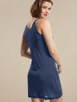 Kurze Unterkleider|Seidennachthemd^Kokon Zwo 100% Seide Träger-Unterkleid transparent von