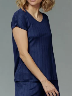 T-Shirt|Shirts Mit Seide^Kokon Zwo 100% Seide T-Shirt AJOUR fein von