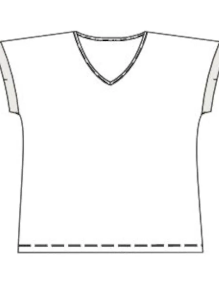 T-Shirt|Shirts Mit Seide^Kokon Zwo 100% Seide T-Shirt AJOUR fein von