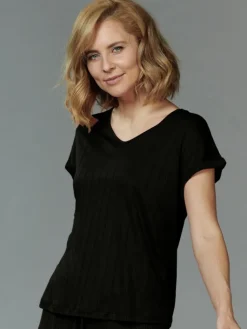 T-Shirt|Shirts Mit Seide^Kokon Zwo 100% Seide T-Shirt AJOUR fein von