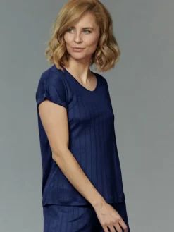 T-Shirt|Shirts Mit Seide^Kokon Zwo 100% Seide T-Shirt AJOUR fein von