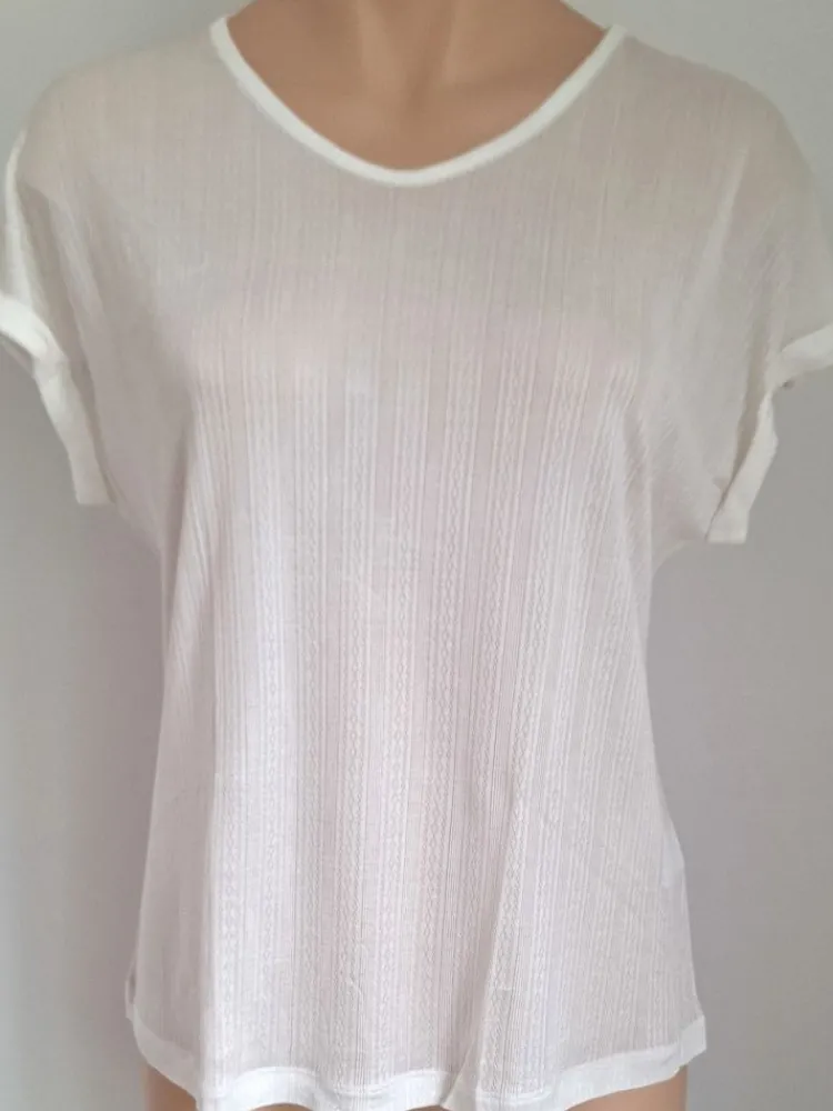 T-Shirt|Shirts Mit Seide^Kokon Zwo 100% Seide T-Shirt AJOUR fein von