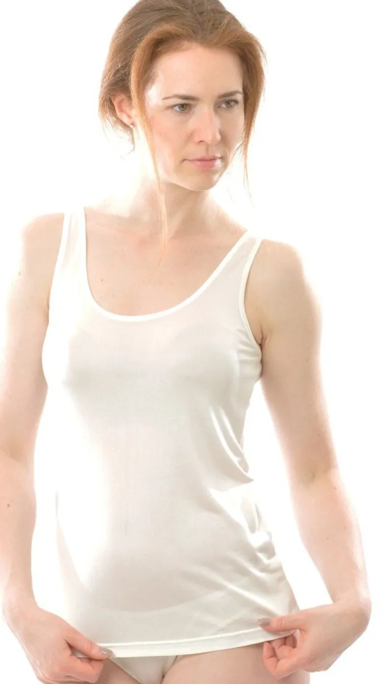 Camisole (Breite Träger)|Alle Lingerie Tops^Alkena 100% Seide UNTERHEMD von