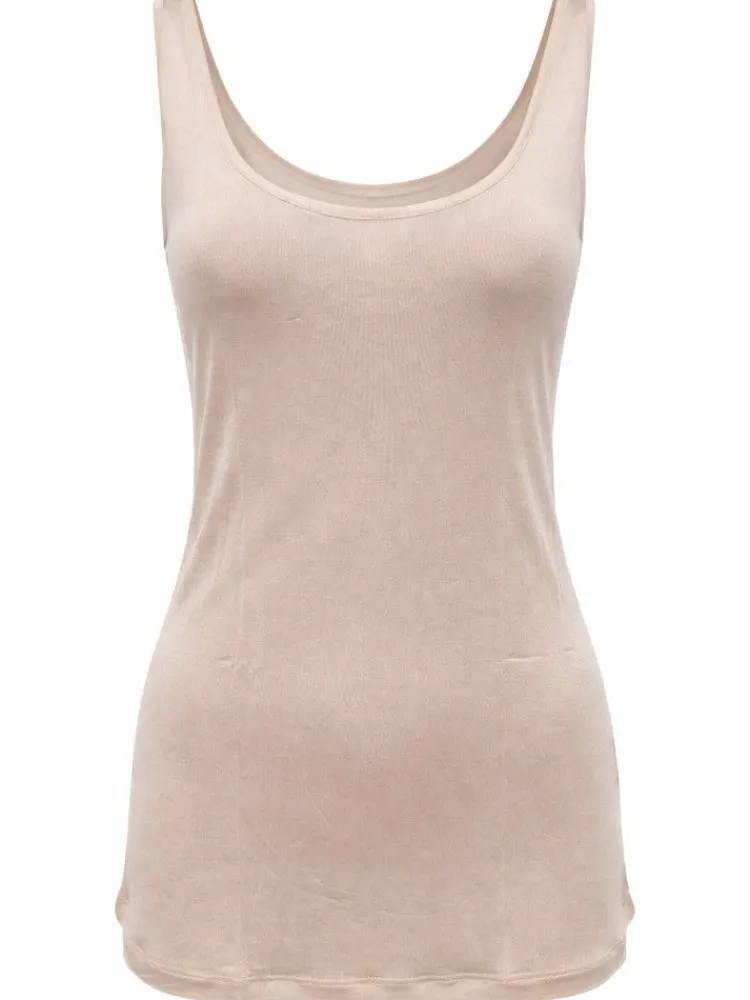 Camisole (Breite Träger)|Mit Jersey & Wirkseide^Kokon Zwo 100% Seide UNTERHEMD von