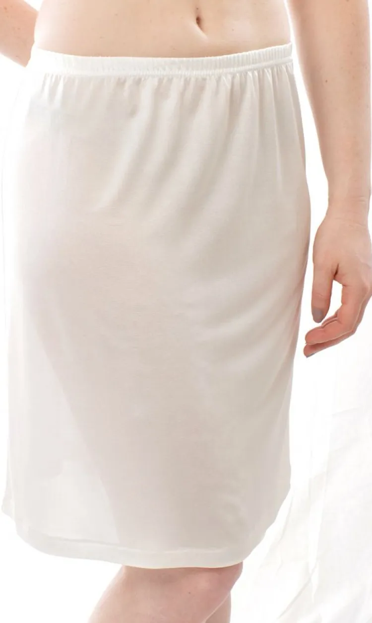 Mit Jersey & Wirkseide|Alle Unterteile^Alkena 100% Seide UNTERROCK KURZ uni von