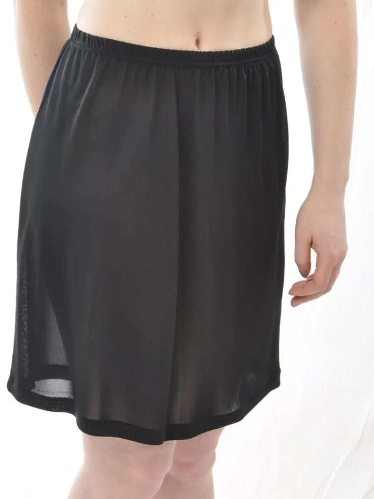 Mit Jersey & Wirkseide|Alle Unterteile^Alkena 100% Seide UNTERROCK KURZ uni von