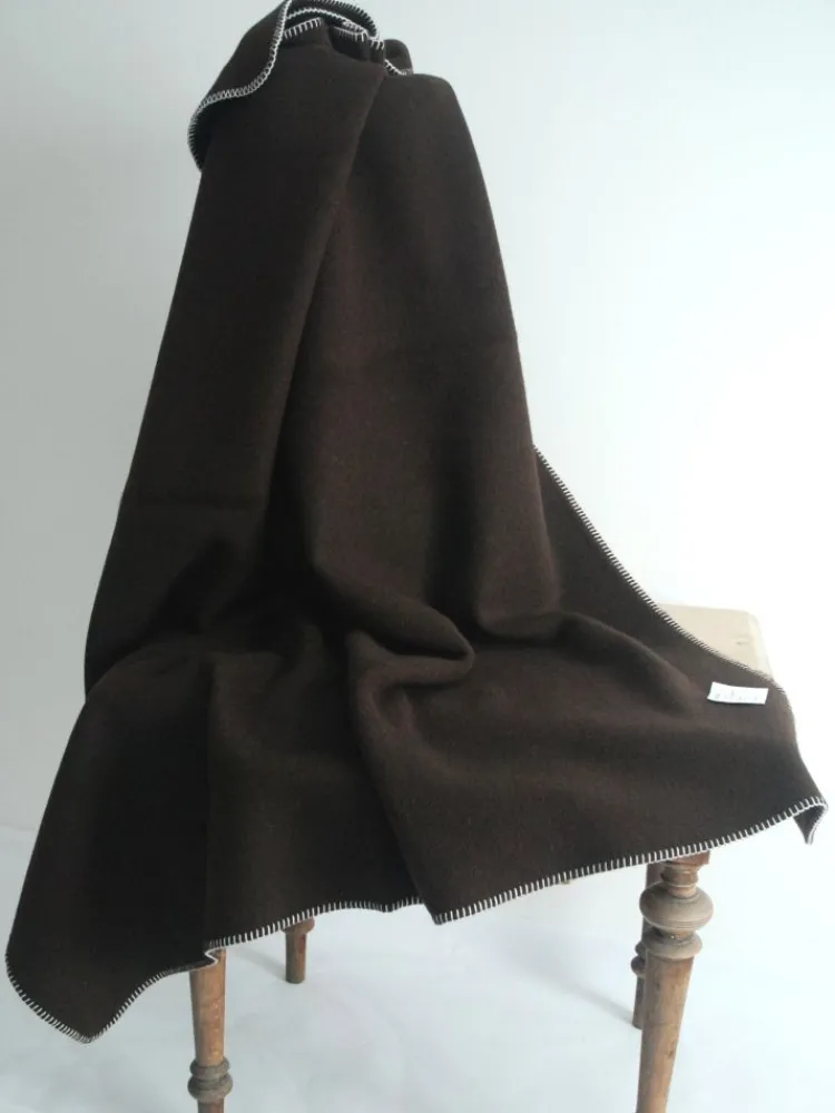 Sofadecken & Plaids^Steinbeck 100% Yak Sofadecke NEPAL von dunkelbraun