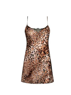 Alle Negligés|Seidenneglige^Lise Charmel Animal-Print Babydoll FAUVE AMOUR mit Seide und Spitze von Panther-Print