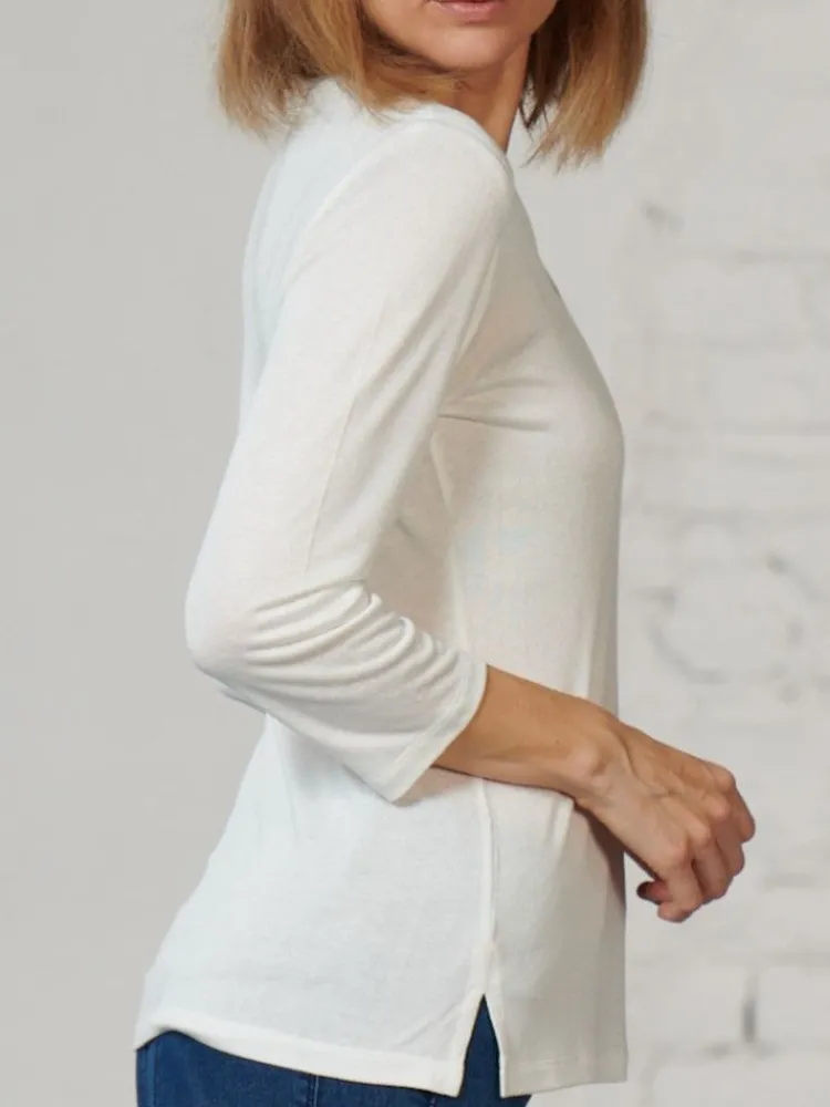 Freizeit- & Reisekleidung|Shirts Mit Seide^Kokon Zwo 3/4-Arm Shirt CINDA von mit Seide und Leinen